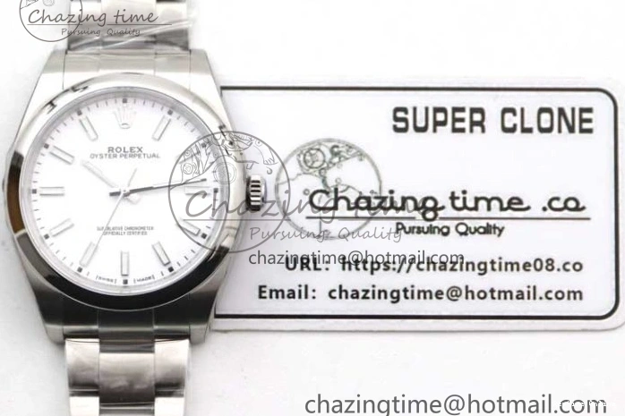 0129 Oyster Perpetual 39mm 114300 EWF 1:1 Best Edition 904L Steel White Dial on SS Bracelet SA ModernLook 2003